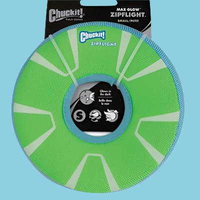 Chuckit Max Glow Zipflight Frisbee Glow In The Dark