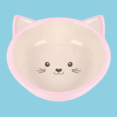 Happy Pet Voerbak Kitten Roze / Creme