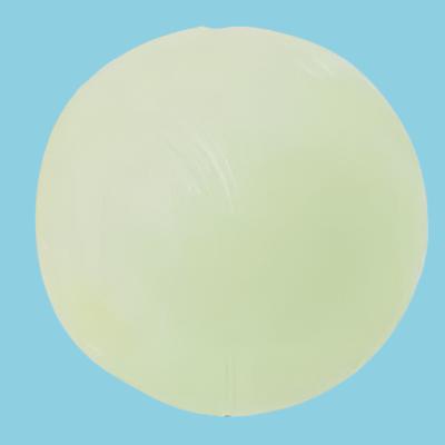 Glow-in-the-dark bal voor huisdieren, effen lichtgevend geel.
