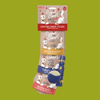 Cupid & Comet Cupid&Comet Kerstdiner Kerstsok Hond