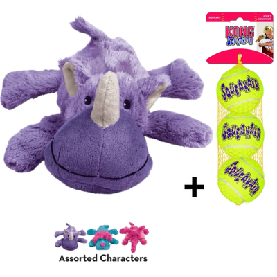 Combideal Kong Cozie Brights Assorti + Squeakairs