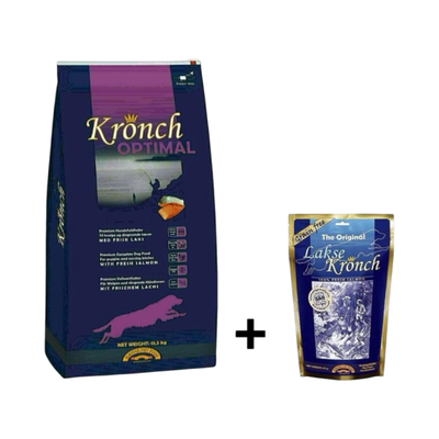 Combideal Kronch Optimal Puppy + 100% Zalmsnacks (175 Gram)