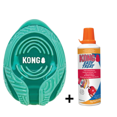 Combideal Kong Licks Rewards Groen (11.5 CM) + Kong Easy Treat Cheddar Kaas (226 Gram)