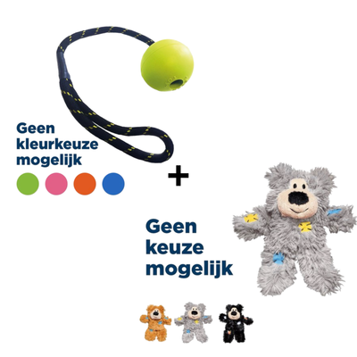 Combideal - Kong Wild Knots Bear + Happy Pet Floater Trekspeeltje