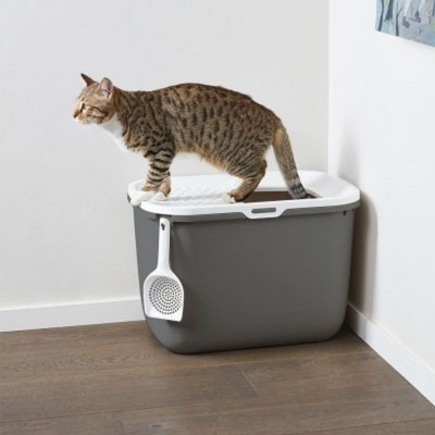 Savic - Kattenbak Hop In Antraciet / Wit