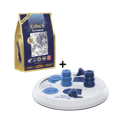 Combideal Kronch Henne 100% Hondensnack - Zalm - 600 Gram + Dog Activity Intelligentie Puzzel