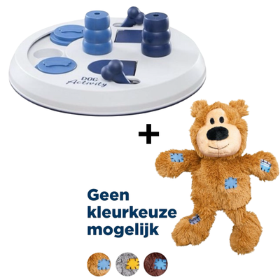 Combideal - Trixie Dog Activity Flip Board + Kong Wild Knots Beer Assorti