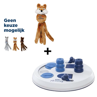 Combideal - Kong Wubba Friends Assorti 24 CM + Trixie Dog Activity Flip Board