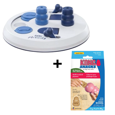 Combideal Kong Snacks Puppy Small + Trixie Dog Activity Flip Board (23 CM)
