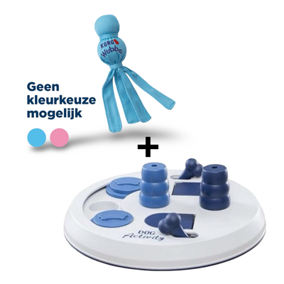 Combideal - Trixie Dog Activity Flip Board + Kong Wubba Puppy Assorti