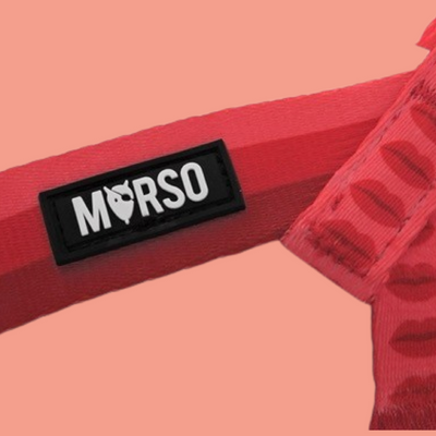 Morso - Mini Hondentuig Verstelbaar Gerecycled Lipstick Roze