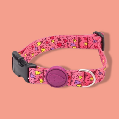 Morso - Halsband Hond Gerecycled Pink Think Roze