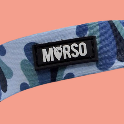 Morso - Mini Hondentuig Verstelbaar Gerecycled Splash Blauw