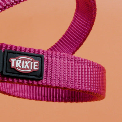 Trixie - Premium Hondenriem Dubbelgestikt Verstelbaar Hond Fuchsia