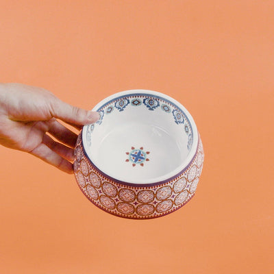Tarhong - Voerbak Hond Moroccan Melamine