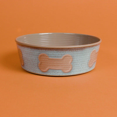 Tarhong - Voerbak Print Bot Melamine Turquoise