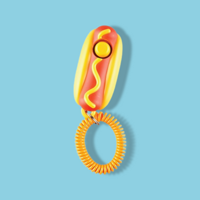 Brightkins - Smarty Pooch Training Clicker Hotdog