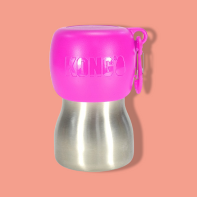 Kong - H2O Drinkfles Rvs Roze