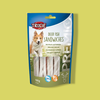 Trixie - Premio Deer Fish Sandwiches Hondensnack